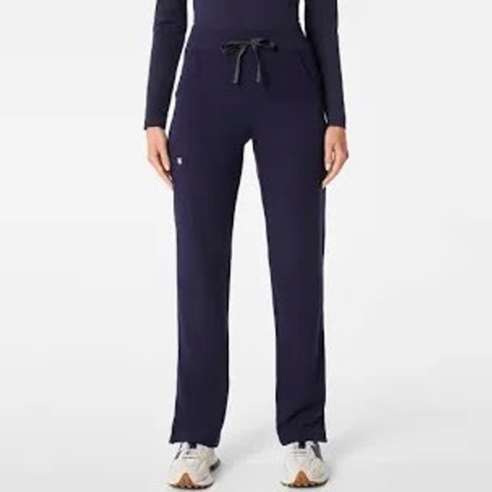 FIGS Technical Collection Scrub Pants Women XS Navy Blue Excellent Straight Leg‎